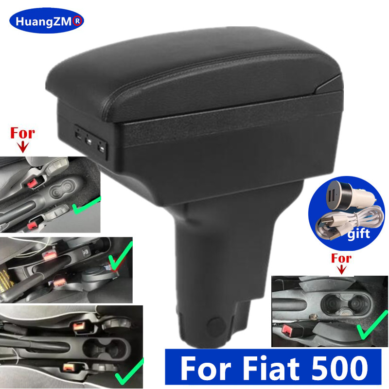 Car Accessories Low Price - For Fiat 500 Armrest Box For