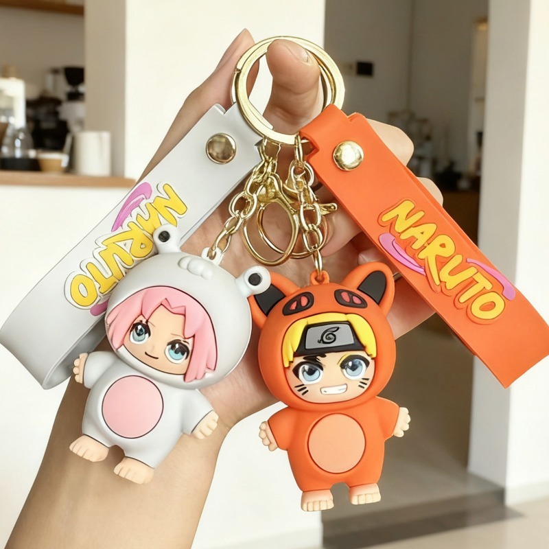 Car Accessories Japan - New Cartoon Naruto Q-version Keychain Anime