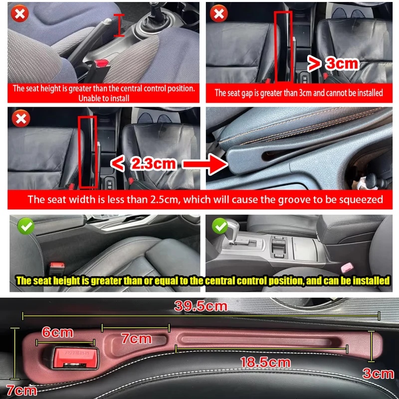 Car Seat Gap Filler Leak Proof - Car Accessories Hanging 评论和价格