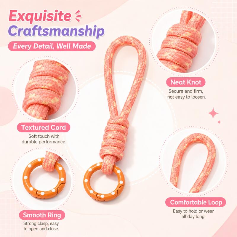 2~5pcs Colorful Braided Keycha - Car Accessories Phone Holder 评论和价格
