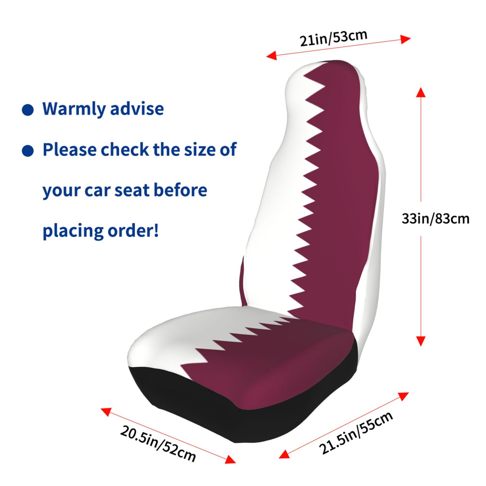 Qatar Flag Printed Patriotic-t - Qatar Car Accessories 评论和价格