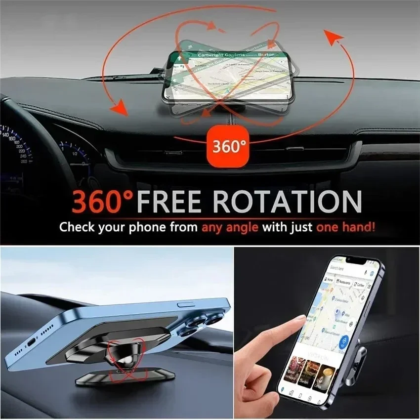 360° Magnetic Car Phone Holder - Car Accessories Phone Holder 评论和价格