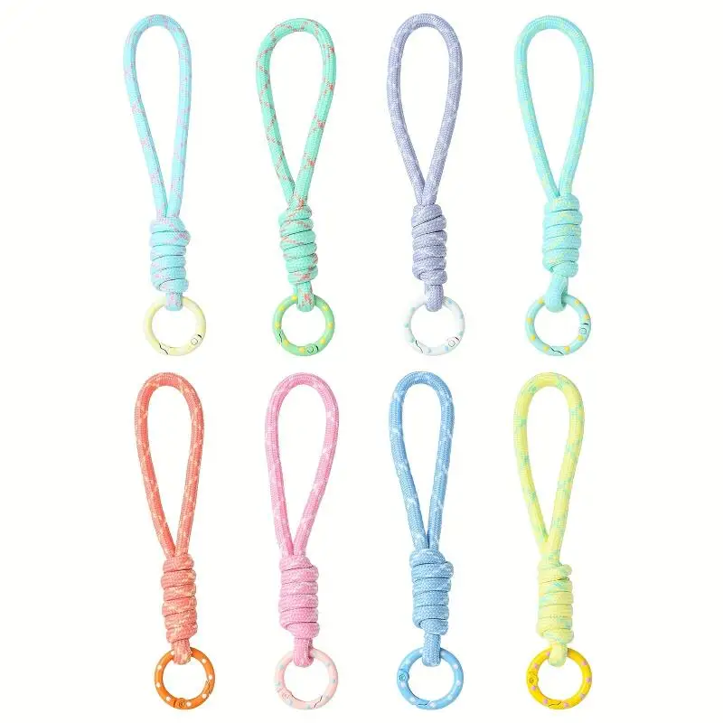 Hand Woven Keychain For Mobile - Car Accessories Phone Holder 评论和价格