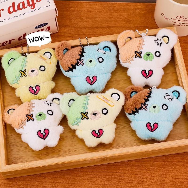 1Pc Mini Cartoon Plush Bear Do - Car Accessories Girly 评论和价格