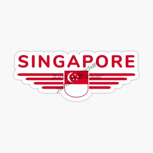 Singapore Flag Merlion Scenery - Car Accessories Singapore 评论和价格